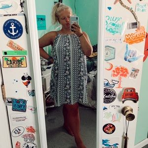 Gap Halter Floral Pastel Dress